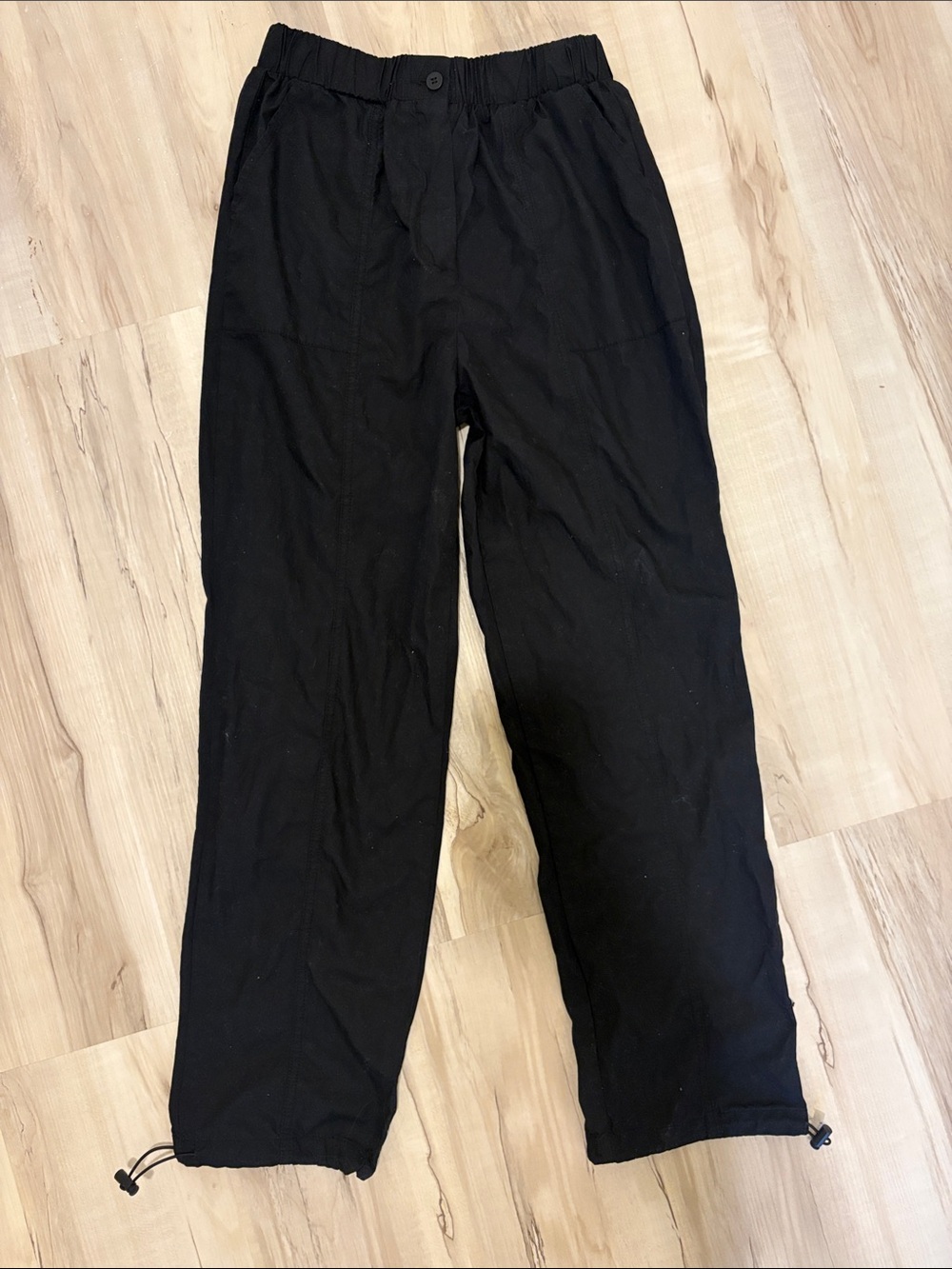 Women’s Black Elastic Waist Casual Pants